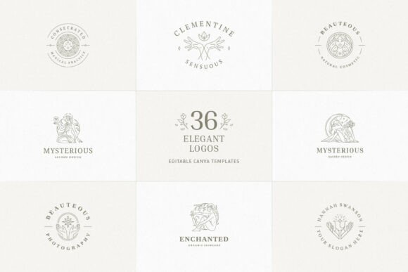 36 Elegant Logo Templates | Canva: Your Brand’s Visual Signature