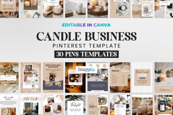 Candle Engagement Pinterest Templates for Your Brand