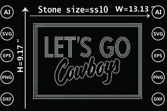 Cowboy Rhinestone Templates: Bold Western Designs