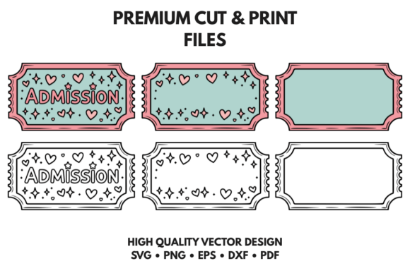 Cute Admission Ticket Templates: Your All-in-One Design Toolkit
