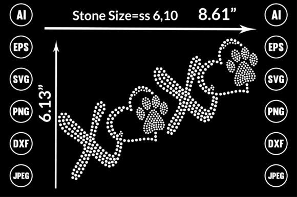 Designing with Sparkle: The XOXO Rhinestone Templates