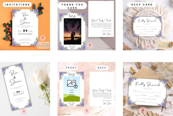Elegant Wedding Invitations: Your DIY Design Bundle
