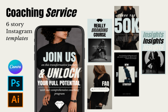 Elevate Your Brand with Stylish Coaching Story Templates