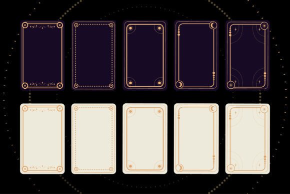 Elevate Your Designs with Tarot Frame Templates
