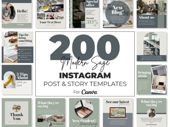 Elevate Your Feed: The Modern Instagram Canva Templates Kit