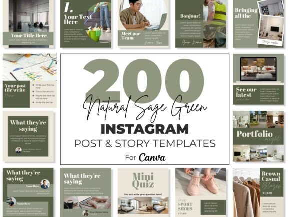 Instagram Canva Templates Sage Green: Elevate Your Visual Strategy
