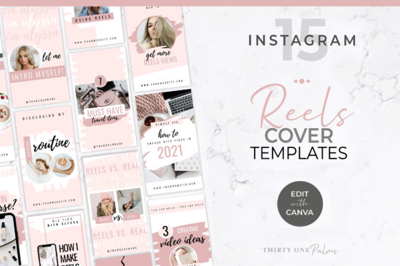 Instagram Reels Cover Templates | Blush