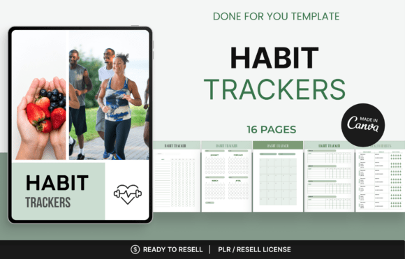 Master Your Habits: Stylish Canva Tracker Templates