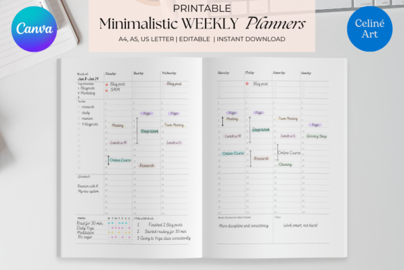 Master Your Week: Unlocking the Power of Canva Editable Weekly Planner Templates