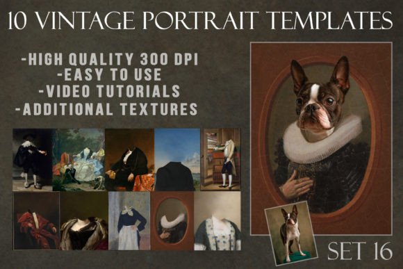Transform Your Pet into Royal Art with Templates