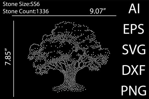 Tree Rhinestone Templates: Sparkling Designs for Every Project